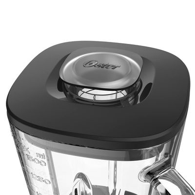 Liquidificador Power Black Inox 1,5L 750W Jarra de Vidro 5 Velocidades Oster Preto / 110V