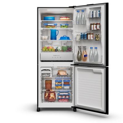 Geladeira Panasonic NR-BB65GV7B Frost Free Bottom Freezer Inverter 467 Litros Preto / Bivolt