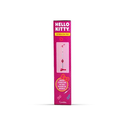 Microfone com Pedestal Karaokê Hello Kitty