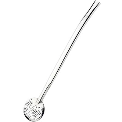 Bomba Inox Chata Lisa Chupeta Simples Bojo Redondo Cano Grosso De 9mmx23Cm