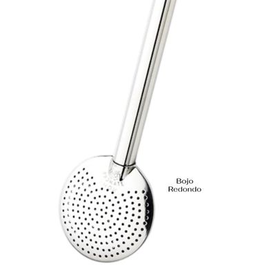 Bomba Inox Chata Lisa Chupeta Simples Bojo Redondo Cano Grosso De 9mmx23Cm