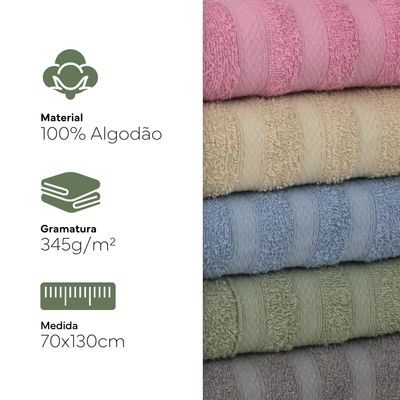 Toalha de Banho Valência - 70x130cm Amarelo