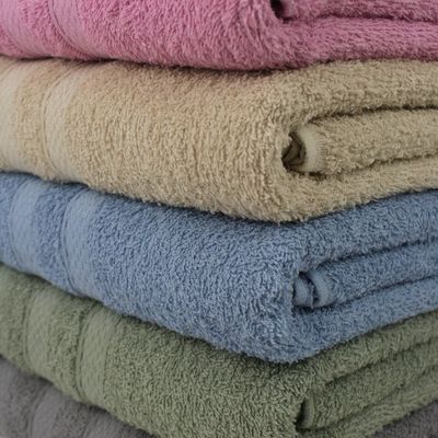 Kit com 5 Toalhas de Banho Macia e Felpuda Valência 100 Algodão | 70x130cm Bege