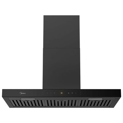 Coifa De Parede 90cm Black Inox Smart Pro Touch Midea MH90M77ET22BW2 220V
