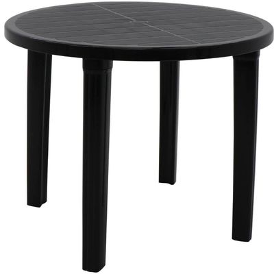 Mesa Tramontina Plástica Preta 89x72cm Polipropileno Cassino Summa Uso Externo Desmontável