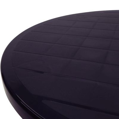 Mesa Tramontina Plástica Preta 89x72cm Polipropileno Cassino Summa Uso Externo Desmontável
