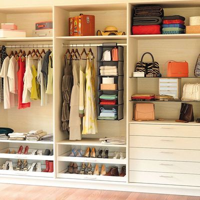 Prateleira Grande com 5 Divisórias em TNT e Papelão Euro Home Cinza