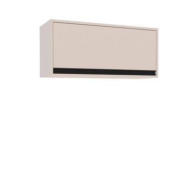 Armário Aéreo Koya 1 Porta Basculante Politorno Creme