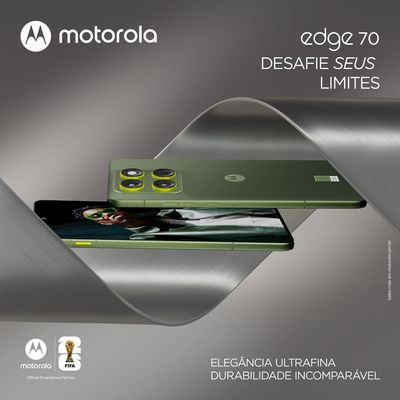 Smartphone Edge 70 6.7 Polegadas 256GB 5G Câmera Dupla 50MP Motorola Verde