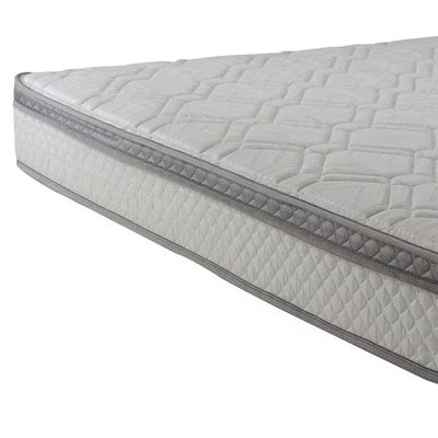 Colchão Casal Ômega Molas Ensacadas 22x138x188cm Herval Cinza com Branco