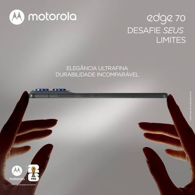 Smartphone Edge 70 6.7 Polegadas 256GB 5G Câmera Dupla 50MP Motorola Cinza