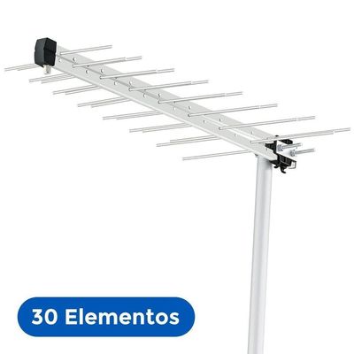 Antena Externa Aquário Log Tv 30 Elem Lu-30