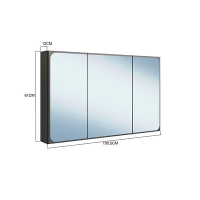 Armario Espelheira para Banheiro 100cm com 3 Portas Lavinia