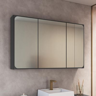 Armario Espelheira para Banheiro 100cm com 3 Portas Lavinia