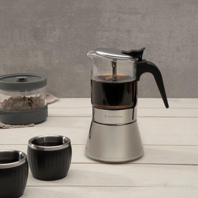 Cafeteira Espresso Italiana Tramontina 300ml em Aço Inox e Vidro