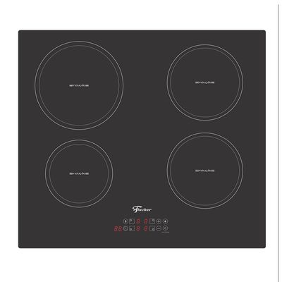 Cooktop de Indução Fischer 4 Bocas Vitrocerâmica com Touch Screen 33243 Preto / 220V