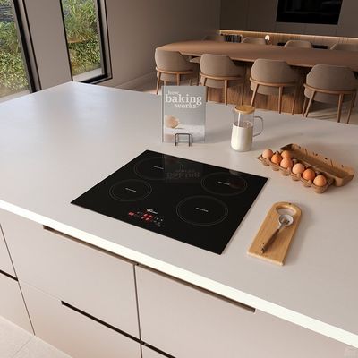 Cooktop de Indução Fischer 4 Bocas Vitrocerâmica com Touch Screen 33243 Preto / 220V