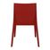 Kit 4 Cadeiras Plásticas Tramontina Vermelho Sala Cozinha Summa Alice Área Gourmet