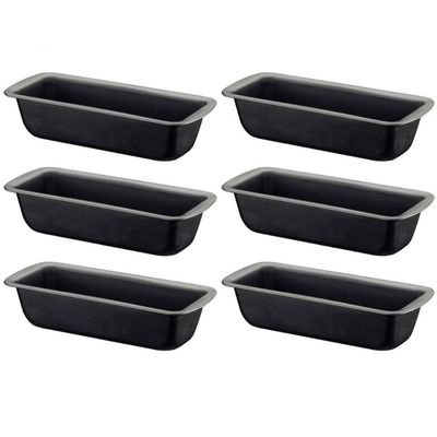 6 Formas de Pão e Cuca Retangulares 1,2L 22cm Tramontina