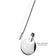 Bomba Inox Desmontável Com Botão Tubo Chupeta Dupla Bojo Redondo Cano Com 8mmx21Cm