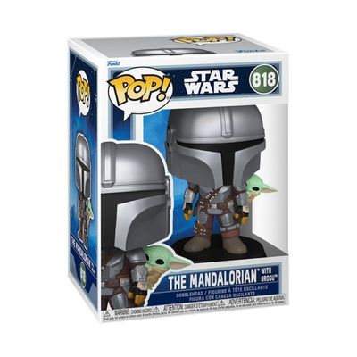 Boneco Funko Pop! Star Wars Mandalorian e Grogu Mandalorian