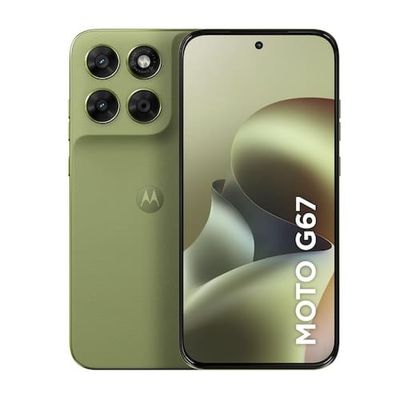 Smartphone Motorola Moto G67 6.8 256GB 5G + Fone de Ouvido Moto Buds Bass Cancelamento de Ruído Verde