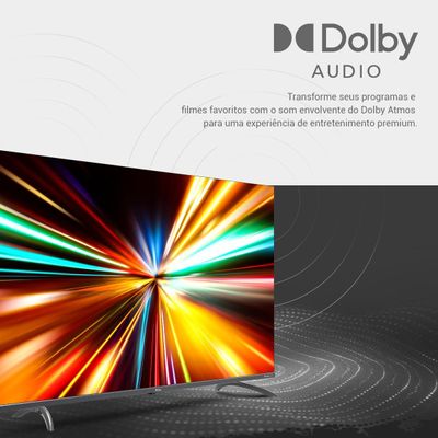 Smart TV 58" Philco LED 4K Google TV HDR10 P58KGA Bivolt
