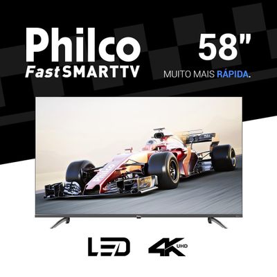 Smart TV 58" Philco LED 4K Google TV HDR10 P58KGA Bivolt