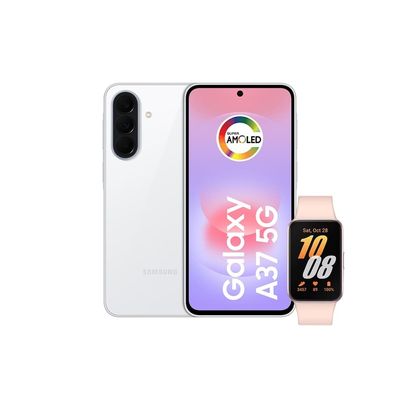 Smartphone Samsung Galaxy A37 5G Tela 6.7 128GB + Galaxy Fit 3 Branco