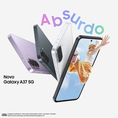 Smartphone Samsung Galaxy A37 5G Tela 6.7 256GB + Galaxy Fit 3 Lavanda