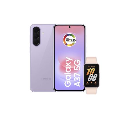 Smartphone Samsung Galaxy A37 5G Tela 6.7 256GB + Galaxy Fit 3 Lavanda