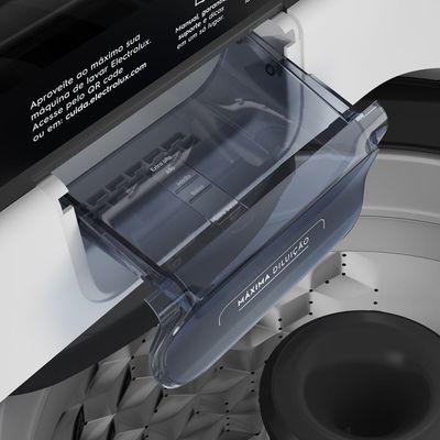 Máquina de Lavar Electrolux Efficient 13kg Branca Compacta, Econômica e Pré-diluição (LET13) 220V