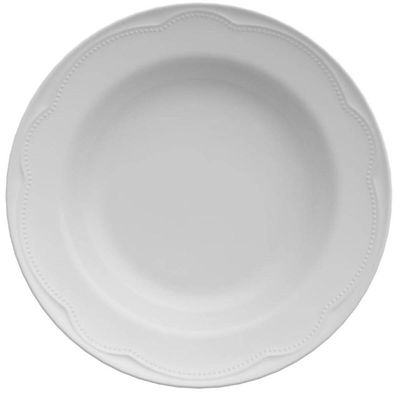 Jogo de Jantar Aparelho Germer Porcelana 30 peças Chá Branco Cottage Mesa Posta