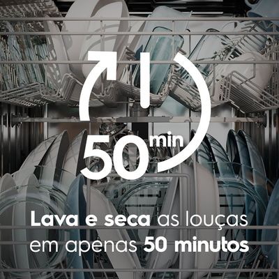 Lava-Louça Electrolux 8 Serviços Programa Lava e Seca 50 min, Branco - LB08E Branco / 220V