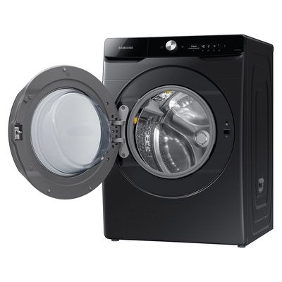 Lava e Seca Samsung 18kg Smart Wie#8209;Fi Ecobubble Vapor de Higiene Black Inox WD18T Black Inox Look / 110V