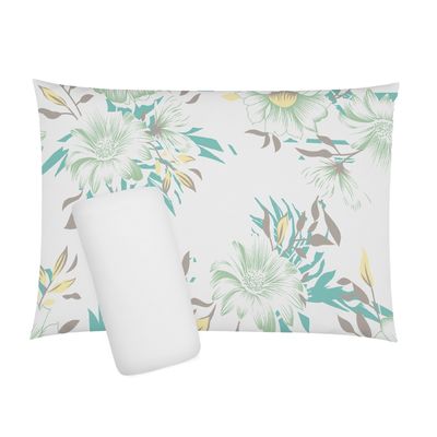 Jogo de Lençol e Cama Solteiro Esplendor 2 Peças 100% algodão 88cm x 1,88m x 30cm Branco