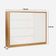 Cômoda 4 Gavetas e 1 Porta em MDF Freijó Off White 135x47x124 cm Dalla Costa