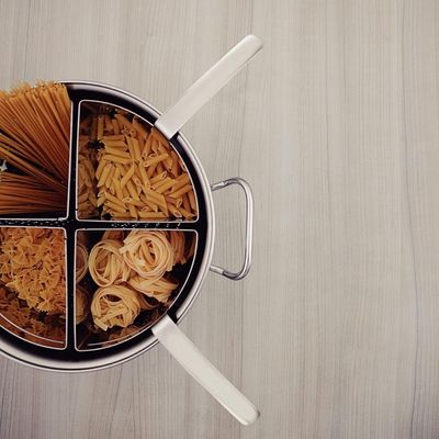 Cozi-Pasta Tramontina Professional em Aço Inox com 4 Divisórias 30 cm 13,5 L