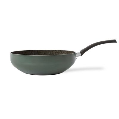 Frigideira Wok Multiflon Ekó 28cm Antiaderente 4,3L Verde