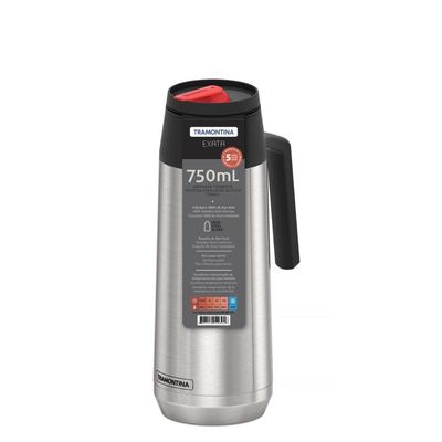 Garrafa Térmica Tramontina 0,75 Litros em Aço Inox com Ampola de Aço