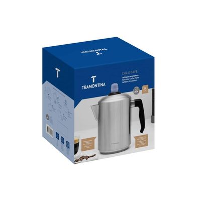 Cafeteira Percoladora Tramontina Aço Inox e Baquelite 2 L