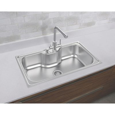 Cuba de Sobrepor Tramontina Morgana Maxi 86x50 cm em Aço Inox Acetinado Outlet