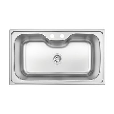 Cuba de Sobrepor Tramontina Morgana Maxi 86x50 cm em Aço Inox Acetinado Outlet