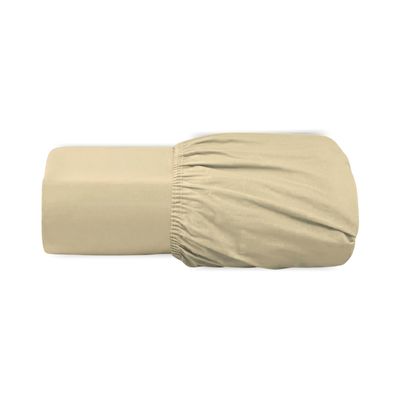 Lençol  - Linha Essencial - Fio 30/1 Penteado - 100% Algodão Dach Solteiro / Bege