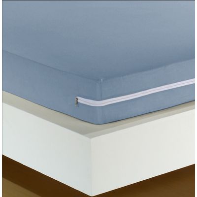 Essencial - Capa de Colchão de Solteiro Dach Azul