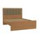 Cama de Casal Ibiza com Cabeceira e 146cm de largura Kappesberg Canela