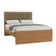 Cama de Casal Ibiza com Cabeceira e 146cm de largura Kappesberg Canela