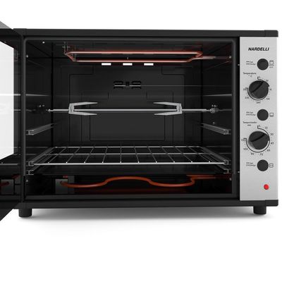 Forno Elétrico de Bancada Nardelli Smart 60 60L 1750W com Espeto Preto 220V