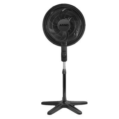 Ventilador de Coluna Arno Essential 40cm 6 Pás 140W Alta Vazão de Ar Ajuste de Altura Preto / 220V