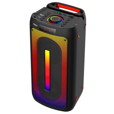 Caixa de Som Amplificada Philco PCX4500 com Bluetooth, Rádio FM, Alça, Iluminação LED e Controle Remoto - 300W Preto / Bivolt